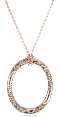 Judith Jack Sterling Silver and Rose Gold-Plated Circle Pendant Necklace