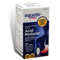 Equate - Heartburn Relief - Acid Reducer, Cimetidine 200 mg, 60 Tablets (Compare to Tagamet HB 200)