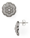 Nadri Love Knot Small Button Earrings