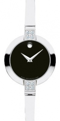 Movado Women's 605855 Bela Diamond Accented Swiss Quartz Bangle Bracelet Watch