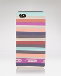 LeSportsac dresses up its hardshell iPhone cover with cheerful stripes, promising to make a playful conversation piece.