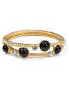 T Tahari Jet and Crystal Bracelet