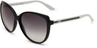 Gucci GG3162/S Sunglasses - 0OVF Black White (JJ Grey Gradient Lens) - 60mm