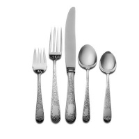 Kirk Stieff Old Maryland Engraved 46-Piece Sterling Silver Flatware Dinner Set, Service for 8