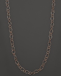 Ippolita Rosé Smooth Bean Link Necklace, 40