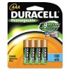 Duracell 4-pk Ni-MH AAA DC2400B4N Rechargeable Batteries