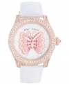 Spread your wings with the beautiful color on this Betsey Johnson watch.