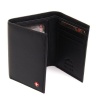 Alpine Swiss Men's Leather Trifold Wallet - Soft Superb Quality Lamb Skin Leather - Black Comes in a Gift Bag.