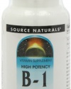 Source Naturals B-1 High Potency 500mg with Mag, 100 Tablets