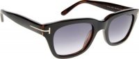 Tom Ford Snowdon FT0237 Sunglasses - 05B Black on Brown (Gray Gradient Lens) - 50mm