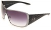 Armani Exchange Men's AX008/NS Shield Sunglasses,Ruthenium,black Frame/Gray Shaded Lens,One Size