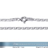 3mm Italian Sterling Silver Flat Gucci Mariner Link Chain Necklace Gauge 060 (16, 18, 20, 22, 24, 26, 28, 30)