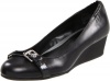 Lauren Ralph Lauren Women's Ilena Pump,Black Kidskin/Patent,7.5 B US