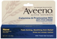 Aveeno Active Natural Calamine & Pramoxine HCI, Anti-Itch Cream 1-Ounce Tubes (Pack of 6)