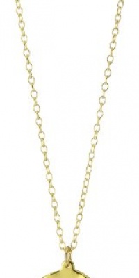 gorjana Chloe Gold-Tone Large Irregular Charm Disc Necklace