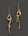 Brilliant, interlocking twists of 14K yellow gold.