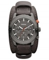 Double down on precise comfort with this chronograph watch from Fossil's Keaton collection.