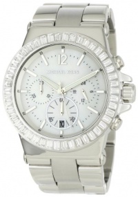 Michael Kors Women's MK5411 Dylan Glitz Chronograph White MOP Dial Watch