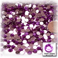 144pc Rhinestones Round 5mm - 21ss Purple Amethyst