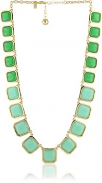 Kate Spade New York Frame Of Mind Seafoam With Emerald Graduated Necklace