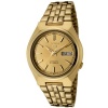 Seiko Men's SNK312K Seiko 5 Automatic Gold Dial Gold-Tone Stainless Steel Watch