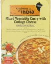 Kitchens Of India Ready To Eat Navratan Korma, Mixed Vegetable Curry & Cottage Cheese, 10-Ounce Boxes (Pack of 6)