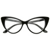 Super Cat Eye Glasses Vintage Inspired Mod Fashion Clear Lens Eyewear