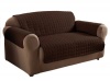 Innovative Textile Microfiber Loveseat Furniture Protector, Chocolate