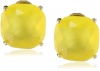 Kate Spade New York Essentialss  Yellow Small Clip-On Earrings