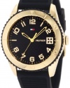 Tommy Hilfiger Women's 1781120 Sport Gold Toned Black Silicon Watch