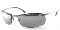 Ray Ban RB3183 Sunglasses - 004/82 Gunmetal (Polarized Gray Silver Mirror Lens) - 63mm