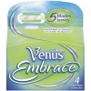 Gillette Venus Embrace Womens Razor Refill Cartridges, 4-Count