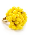 Introduce light bright chic into your jewel box with this beaded cluster ring from Juicy Couture.