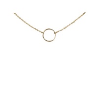 Dogeared Large Smooth Karma Gold Dipped Necklace - 18 Inches