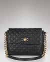 Master both uptown chic and downtown cool with this quilted leather shoulder bag from Marc Jacobs.