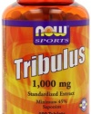 NOW Foods Tribulus 1000mg, 45% Extract, 180 Tablets