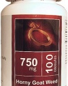 1 Bottle Horny Goat Weed 750mg 100 Capsules from All Nature Pharmaceuticals, Inc.