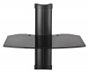 OmniMount Tria 1 B - 1 Shelf Wall Furniture (Black/Dark Glass)