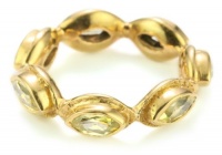 MELINDA MARIA Gwyneth Collection Gold-Plated Ring, Size 7