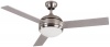 Canarm LTD Calibre BPT 48 Frosted Glass 1  Bulb Light Kit, 48-Inch Ceiling Fan with 3 Blades, Grey/White