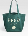 Each FEED Nature Bag will provide 25 meals in areas devastated by the effects of natural disasters through the UN World Food Programme (WFP). This extra roomy carryall of pure organic cotton makes it easy to go green.Double top handles, 11 drop17W X 15H X 6½DImported