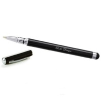 Capacitive Stylus Ball Point Pen - Black - Works for iPad, iPod, iPhone, Galaxy Tab, Droid, HTC Evo and all Touch Screens