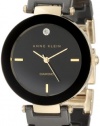 Anne Klein Women's AK/1018BKBK Ceramic Diamond Dial Black Bracelet Watch