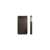 IPHONE 4 LEATHER HARD BACK CASE/COVER (Brown Monogram 4g os4)