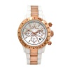 Toy Watch Women's 18228-RG Heavy Metal Plasteramic White Mother-Of-Pearl Chronograph Watch