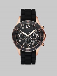 Marc by Marc Jacobs Rose Gold Oversized Rock Mens Chronograph Watch MBM5501