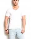 Armani Exchange Branded Slub V-Neck Tee