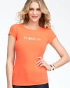 2B Bebe Logo Basic Rhinestone Tee