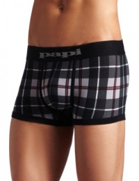 Papi Men's Scotties Plaid Brazilian Brief, Med Grey, Medium