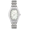 Timex Women's T2M589 Diamond Accented Silver-Tone Stainless Steel Bracelet Watch